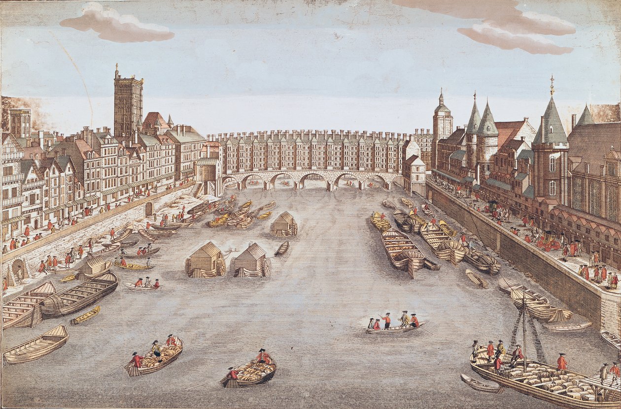 Udsigt over Pont au Change ser nedstrøms af French School