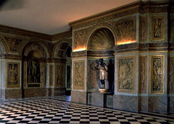 Udsigt over Salle des Hocquetons (bueskytternes værelse) (foto) af French School