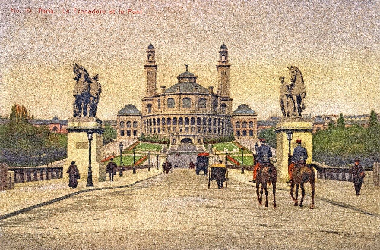 Udsigt over Trocadero og Pont d