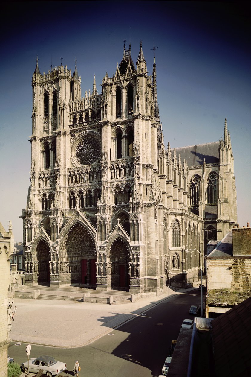 Udsigt over Vestfacaden, c.1220-70 af French School