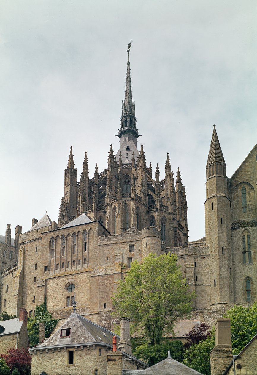Udsigt over klosterets chevet, 1450-1521 af French School