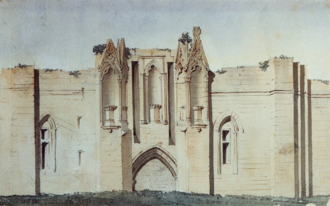 Vincennes Castle, Tour de Salves (akvarel) af French School