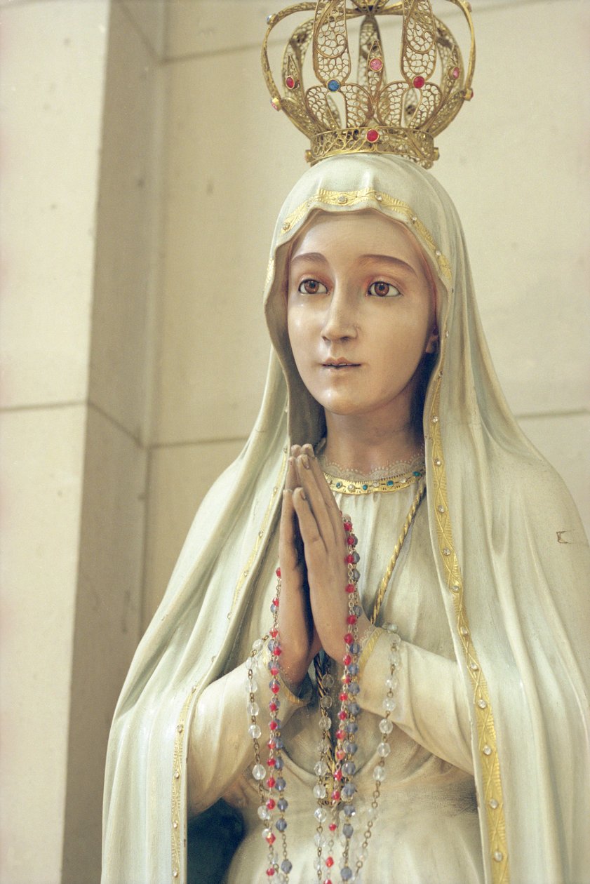 Virgin (malet træ) (se også 252673) af French School