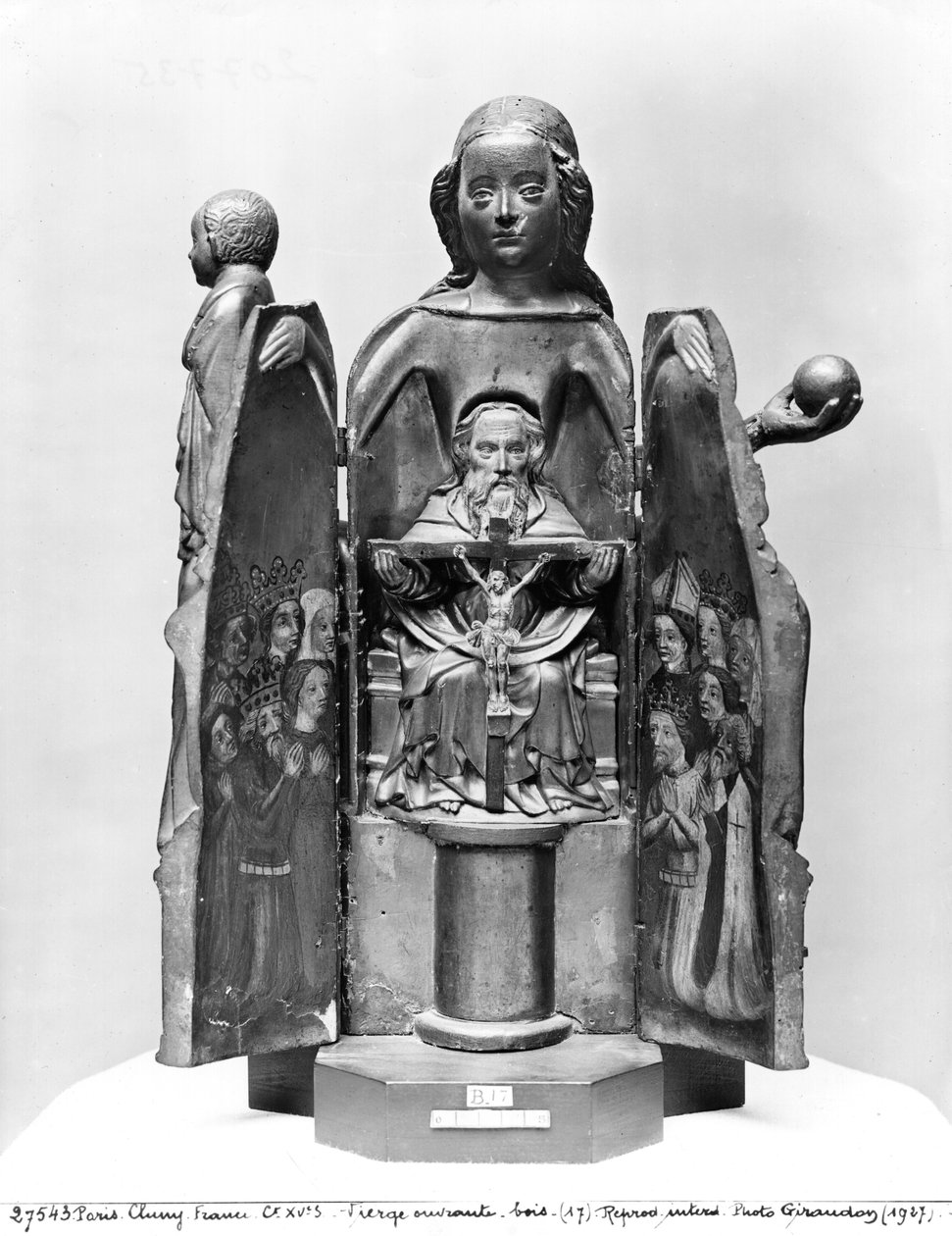 Virgin (som åbner), tidligt i det 15. århundrede (polykromt træ) (se også 207734) af French School