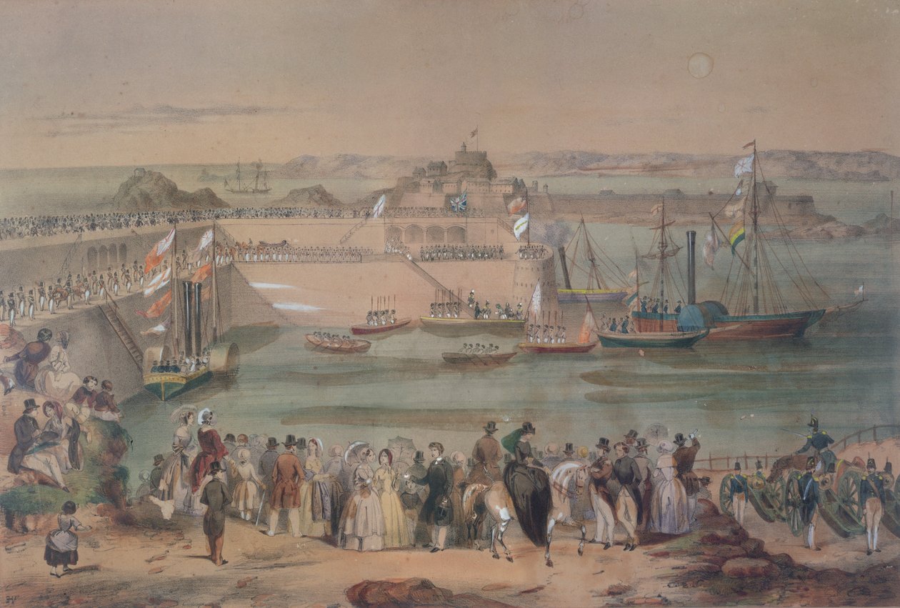 Besøg af dronning Victoria i Jersey i 1846, 1847 af French School