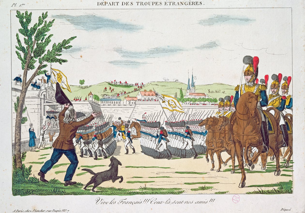 Længe leve franskmændene!, Udenlandske troppers afgang, 1818 af French School