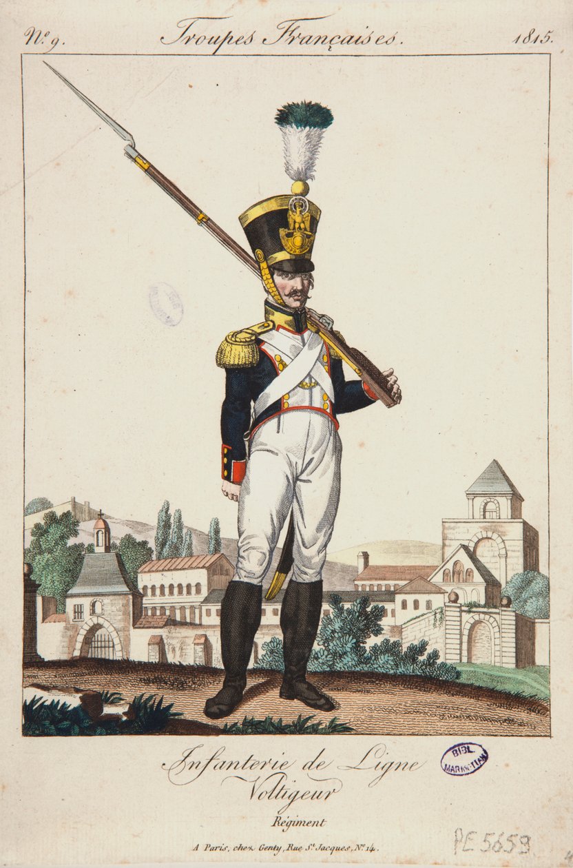 Voltigeur of the Line Infantry, franske tropper no. 9 af French School