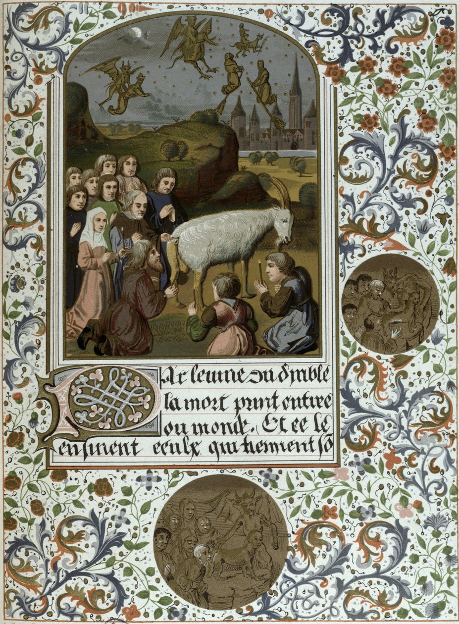 Waldensian Sabbath, faksimilekopi af et manuskript, Paris, 1800-tallet af French School