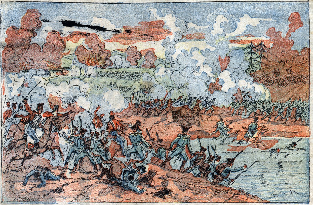 War of the Fourth Coalition: "" syn på slaget ved Friedland af French School