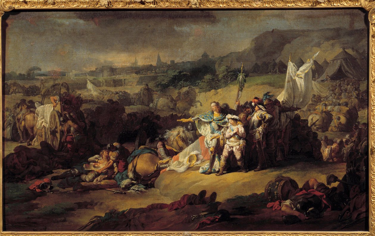 Østrigs arvefølgekrig (1740-1748): "" Slaget ved Fontenoy af French School