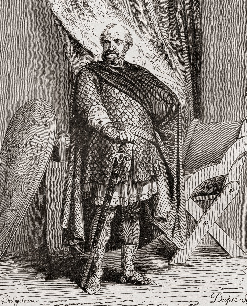 Vilhelm I, fra Frankrigs historie, ca. 1880 af French School