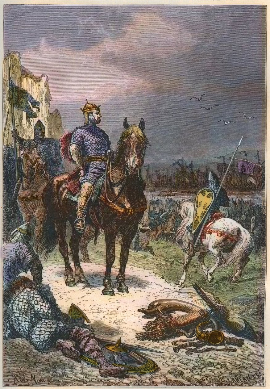 Vilhelm Erobreren (William II af Normandiet eller Vilhelm I af England af French School