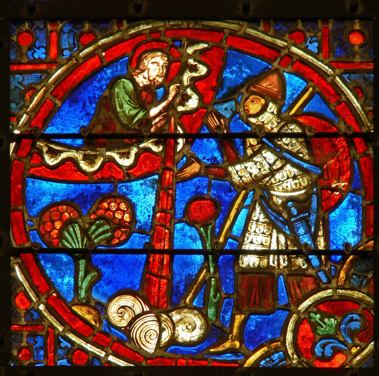Vindue forestillende Gideons Fleece af French School