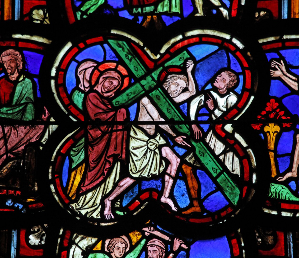 Vindue w0, der viser Via Crucis af French School