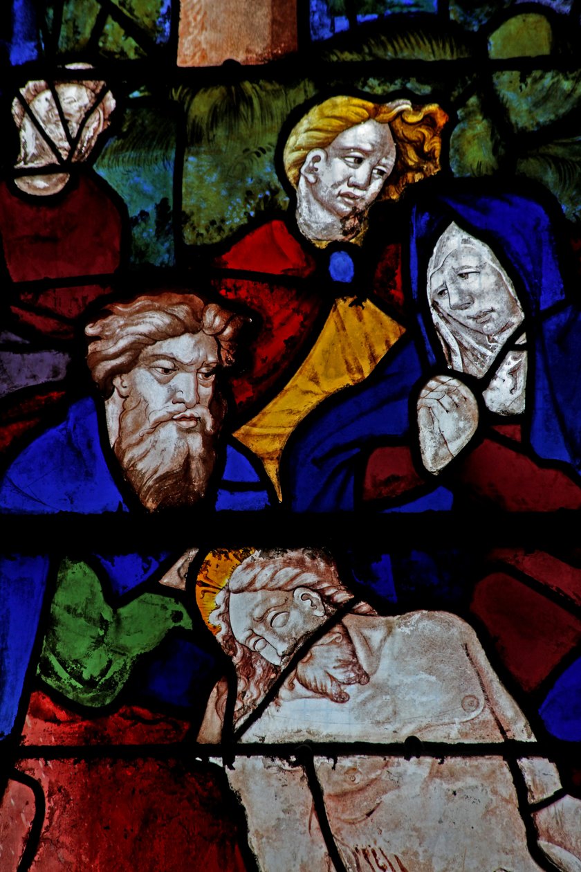 Vindue w10, der viser Josef af Arimathea ved aflejringen af French School