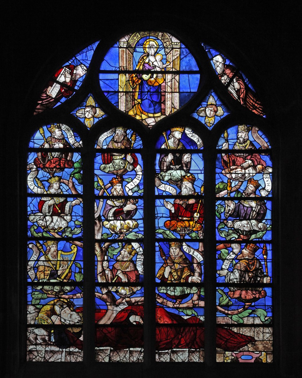 Vindue w10, der forestiller Isajs træ af French School