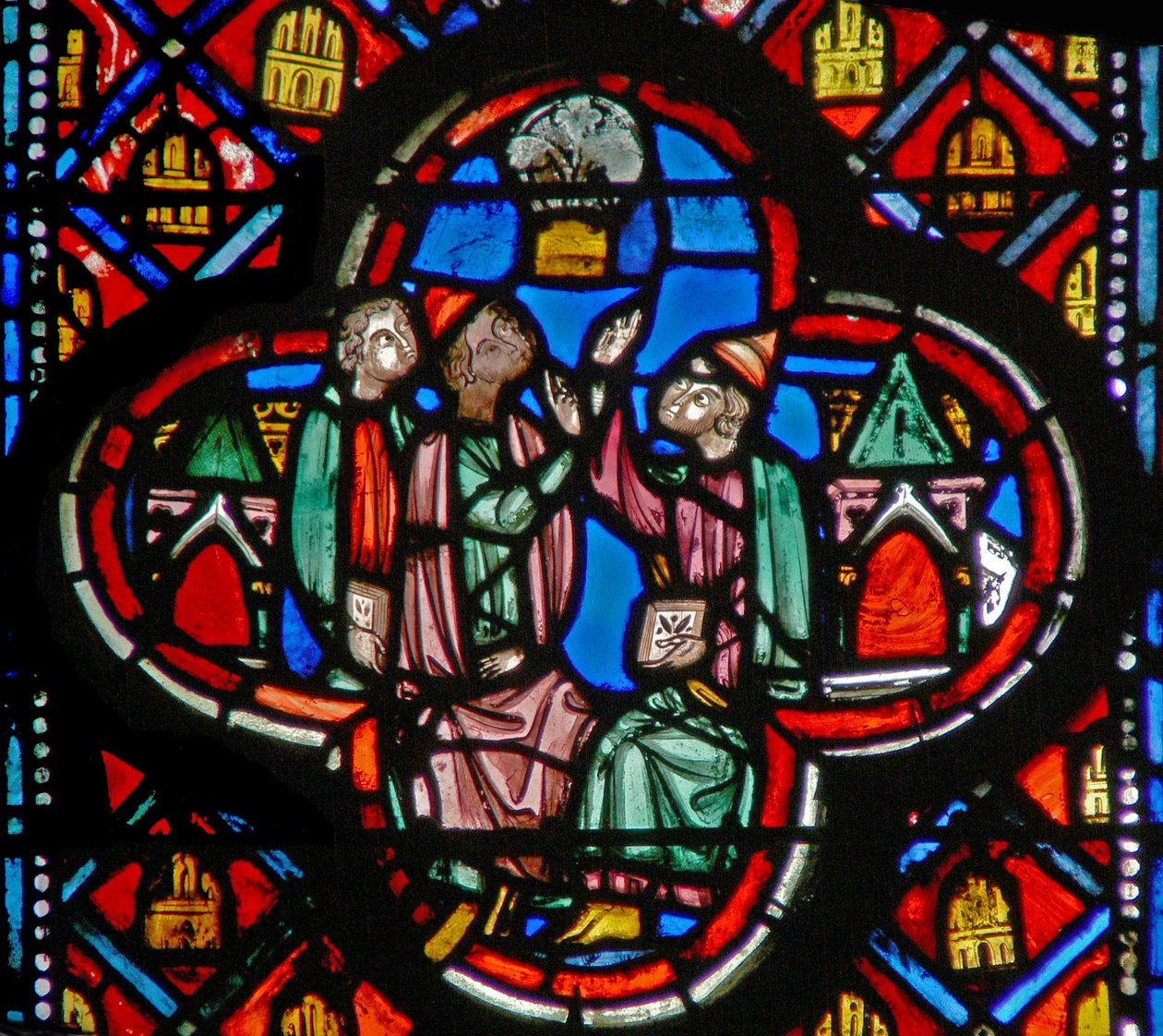 Vindue w10 visionen om cedertræet Ez XVII 22 af French School
