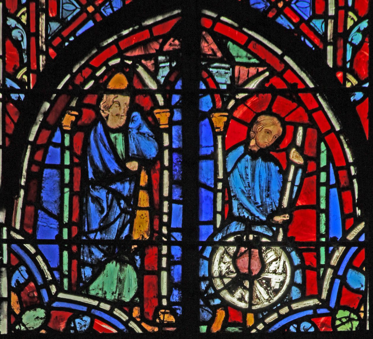 Vindue w11 Jeremias med keramikeren Jer XVIII 2-6 af French School