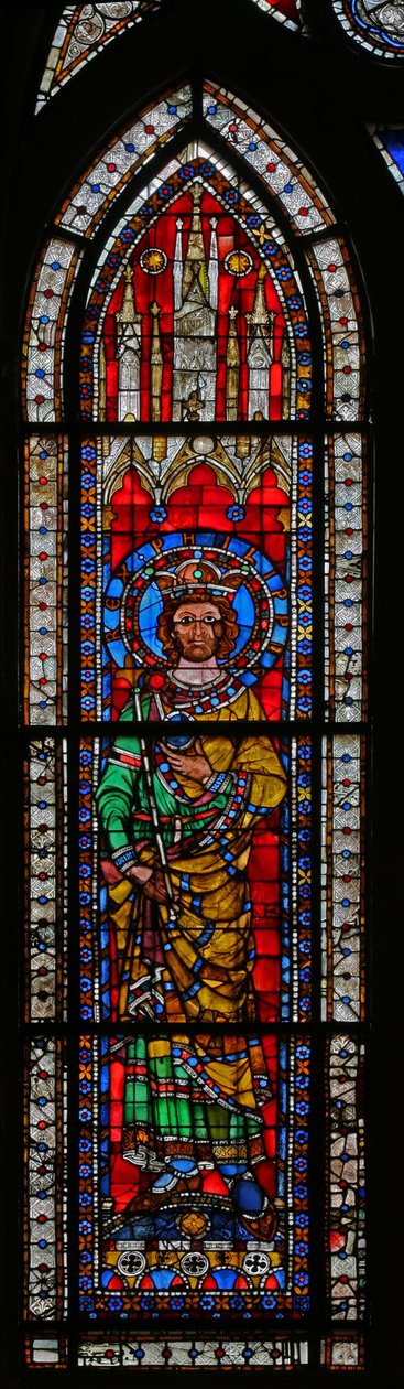 Vindue w11 forestillende kejser Philippe de Souabe af French School