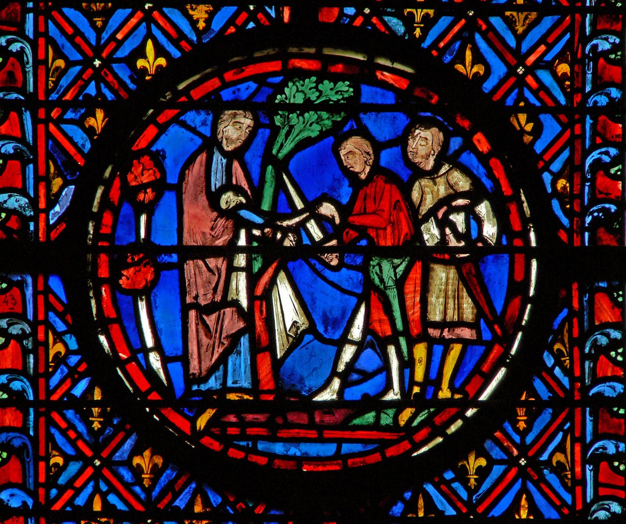 Window w12 Achior leveret Judith VI 10 af French School