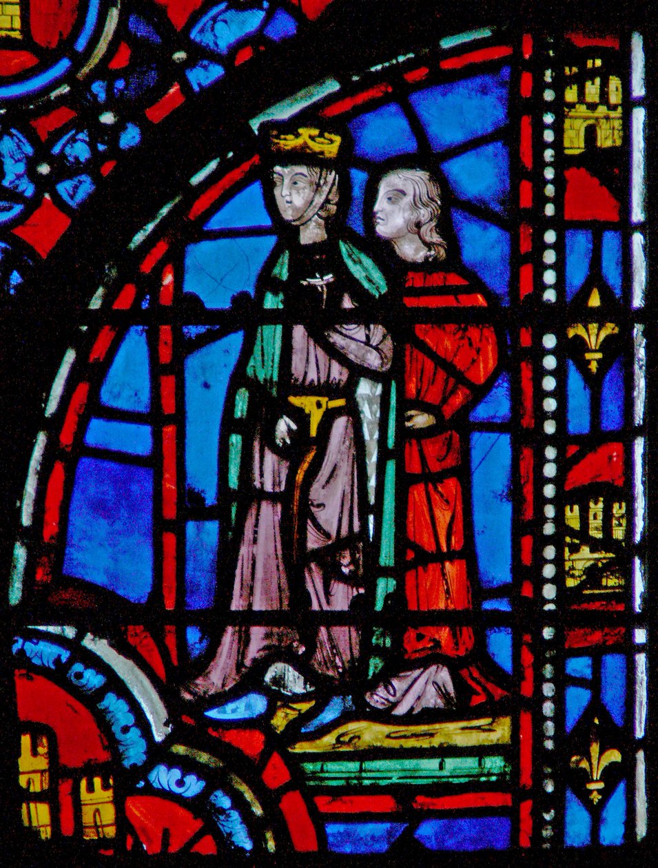 Vindue w13 Ahasverus forhører Esther Esth V 2-3 af French School