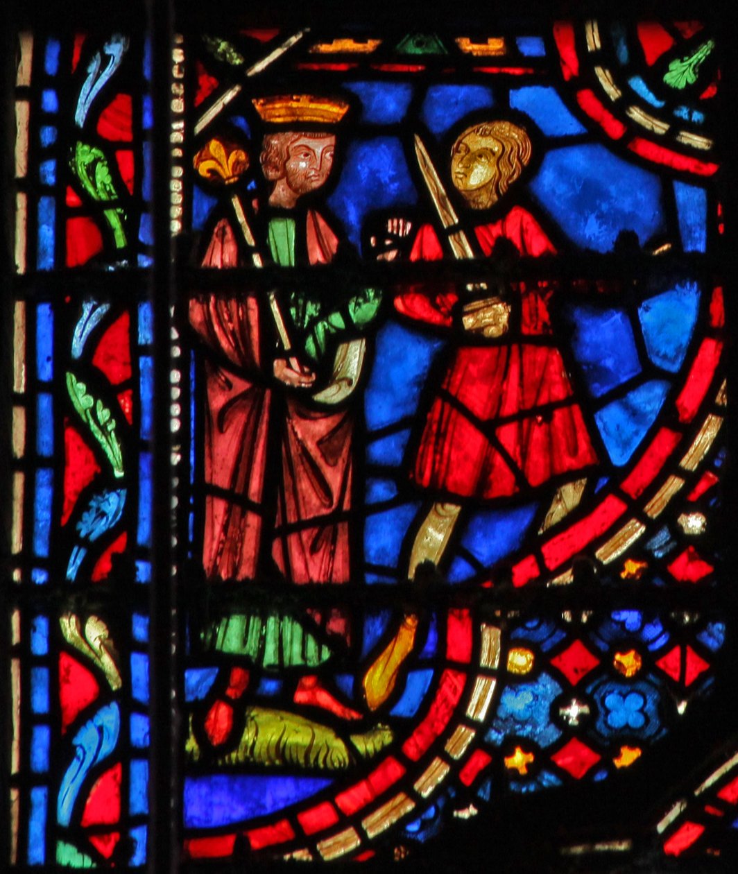 Vindue w14 David beordrer Batseba til at blive bragt for ham II Sam XI 4 af French School