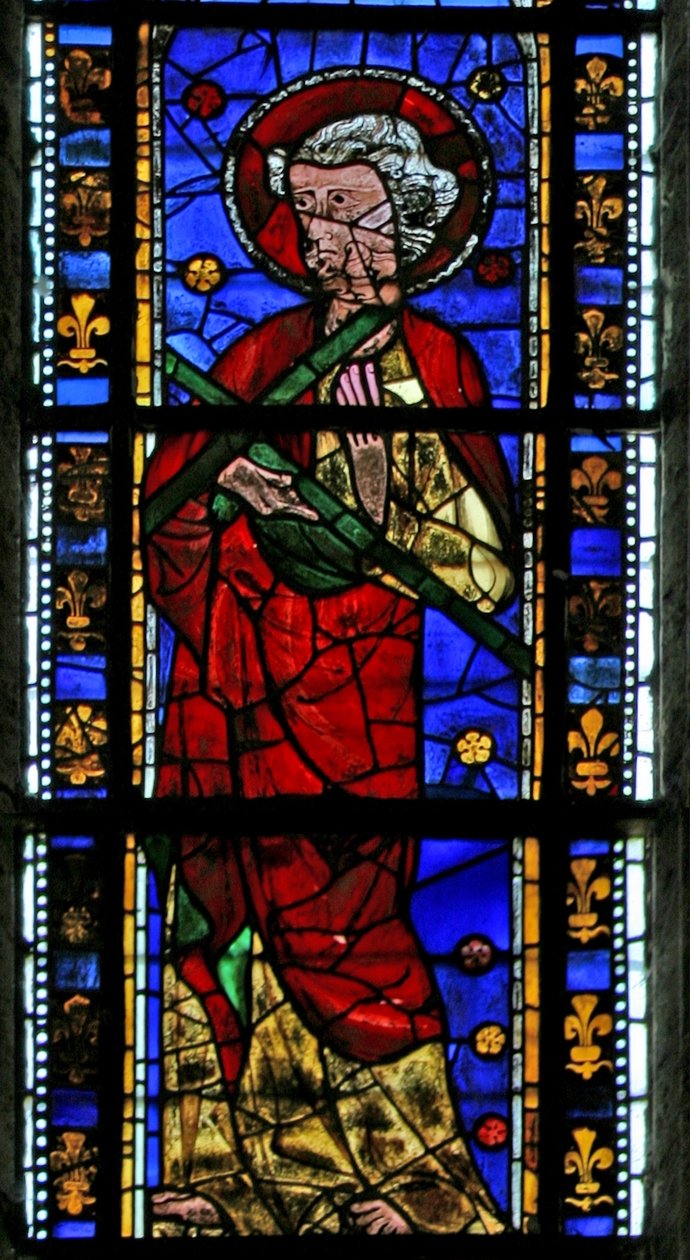 Vindue w202, der forestiller St. Andrew af French School