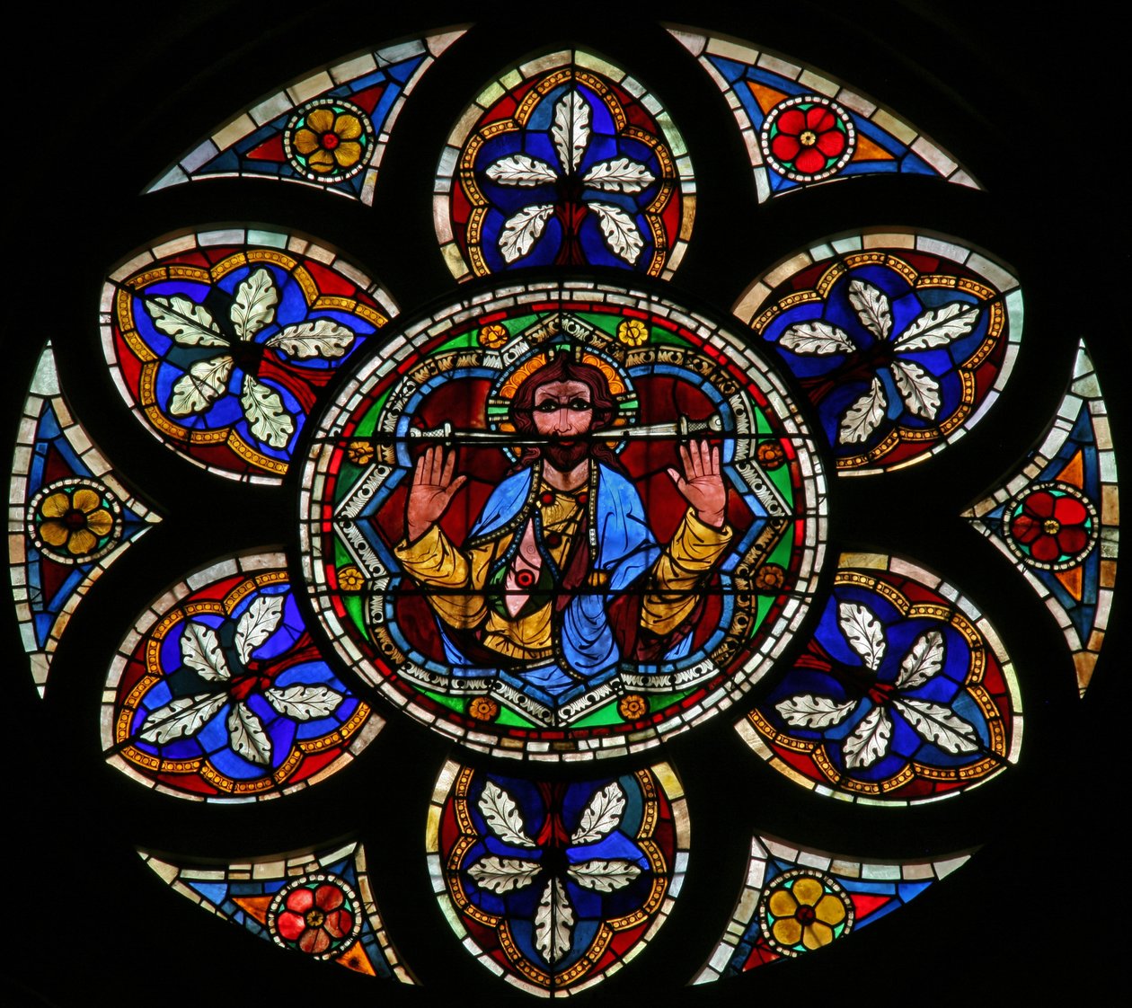 Vindue w205, der viser Kristus af den sidste dom af French School