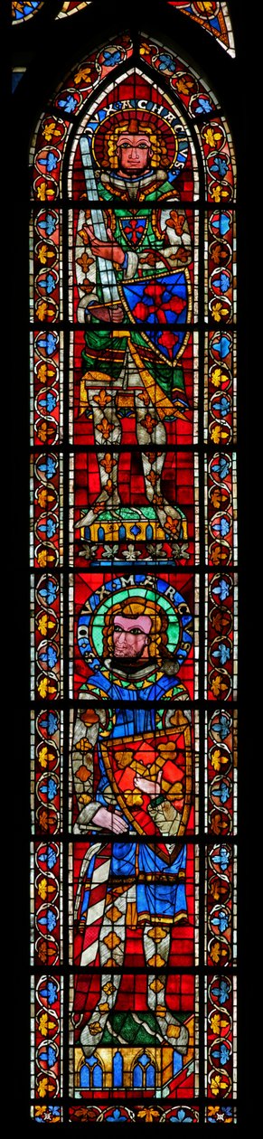 Vindue w205, der forestiller Sankt Marcus og Sankt Acacius af French School