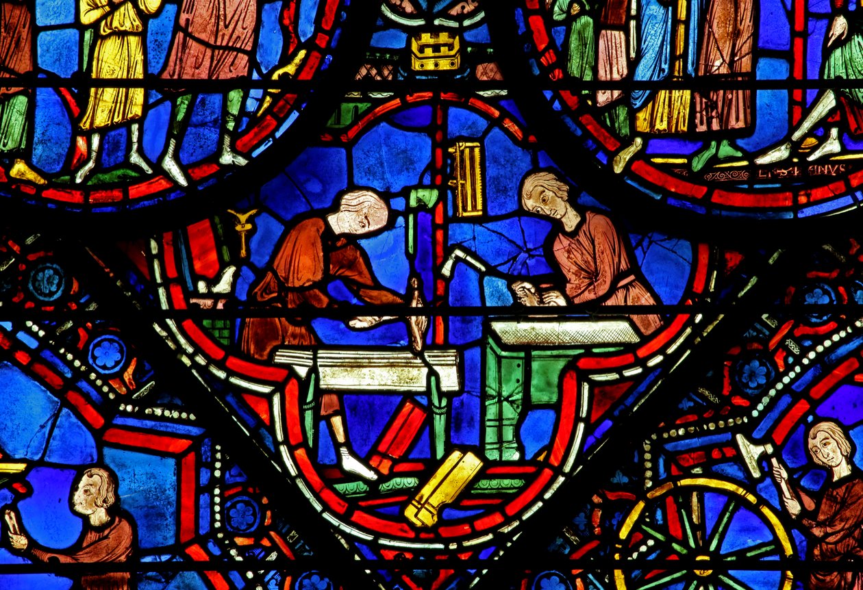 Vindue w21, der viser donorer - tømrere af French School