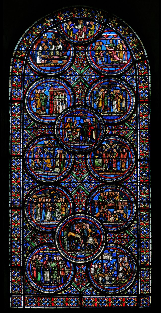 Vindue w23, der viser St Thomas Becket-vinduet af French School