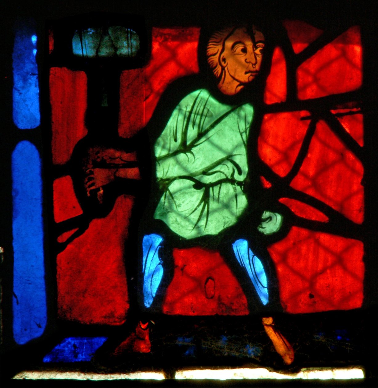 Vindue w24 viser en figur af French School
