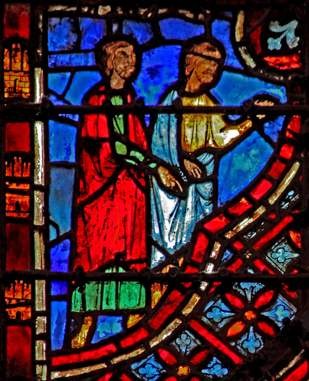 Vindue w2 israelitterne satte ud (ledet af en ildsøjle - ikke vist her) Ex XIII 21-22 af French School