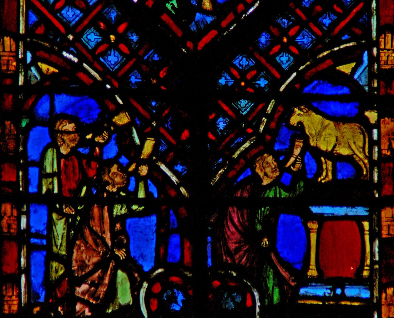 Vindue w2 tilbeder israelitterne Guldkalven af French School