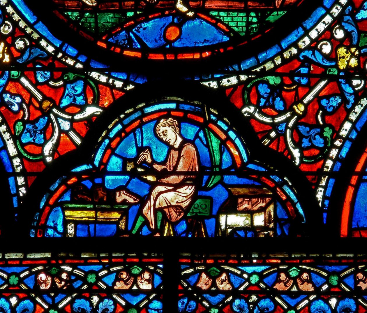 Vindue w42, der viser donorer - skomagere af French School