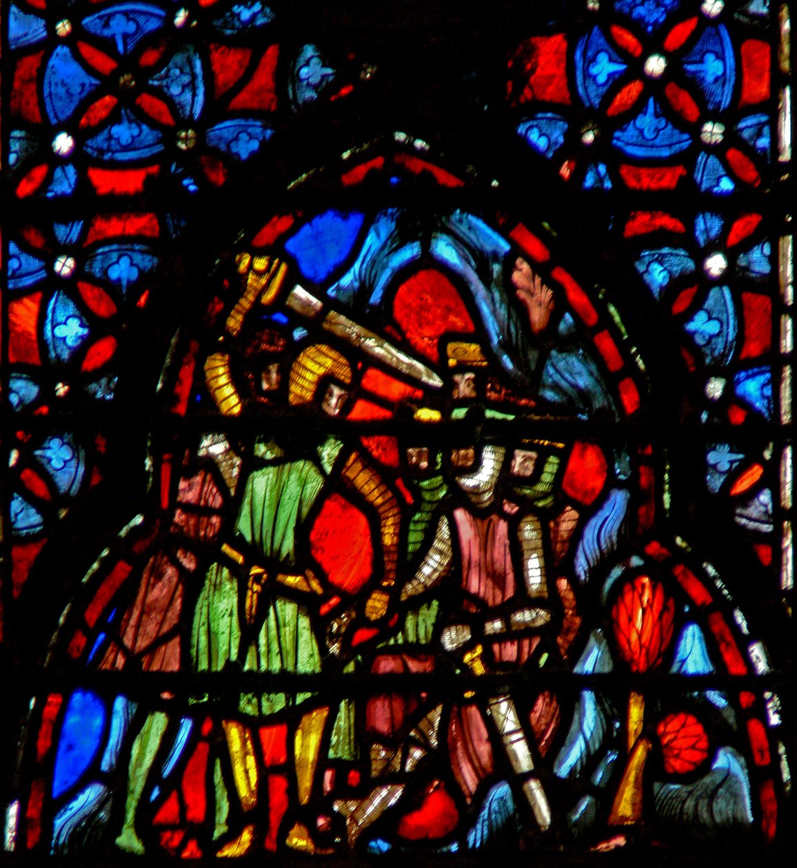 Window w4 Amorites findes i en hule Josh X 22-23 af French School