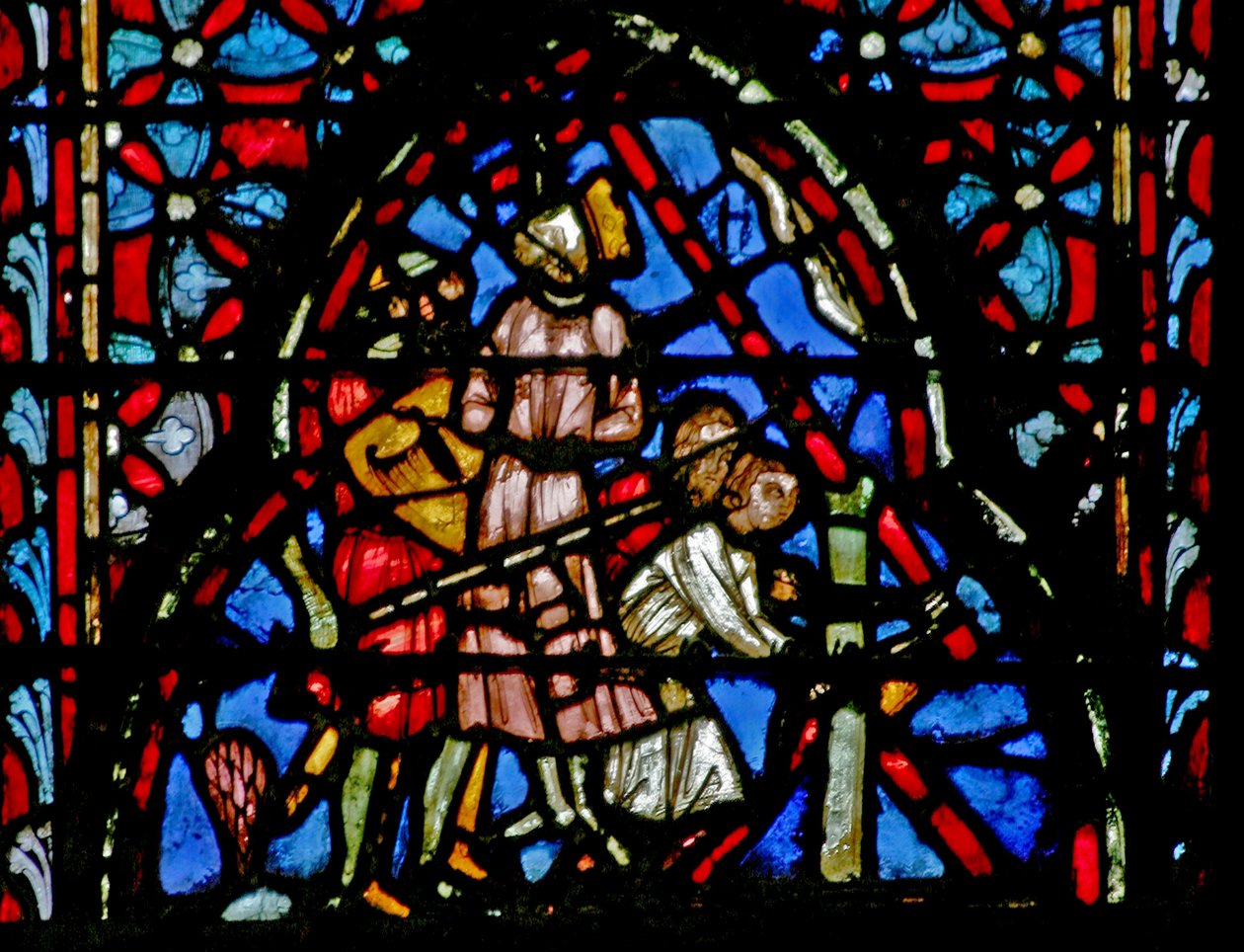Window w4 Kings er hængt Josh X 26 af French School