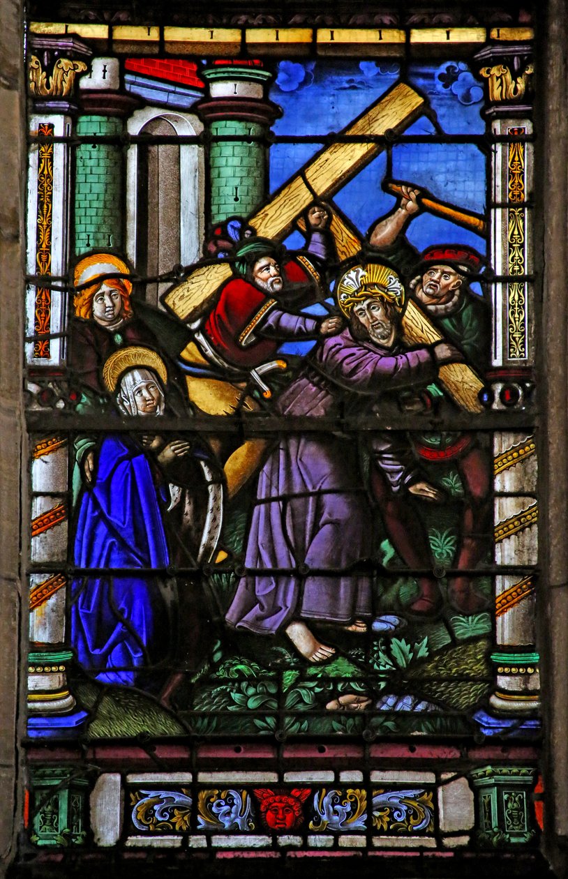 Vindue w4, der viser Via Crucis af French School