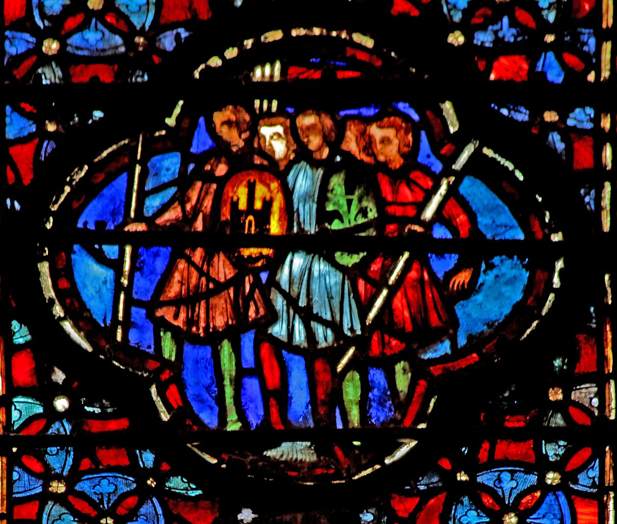 Vindue w4 Israels Børn marcherer af French School