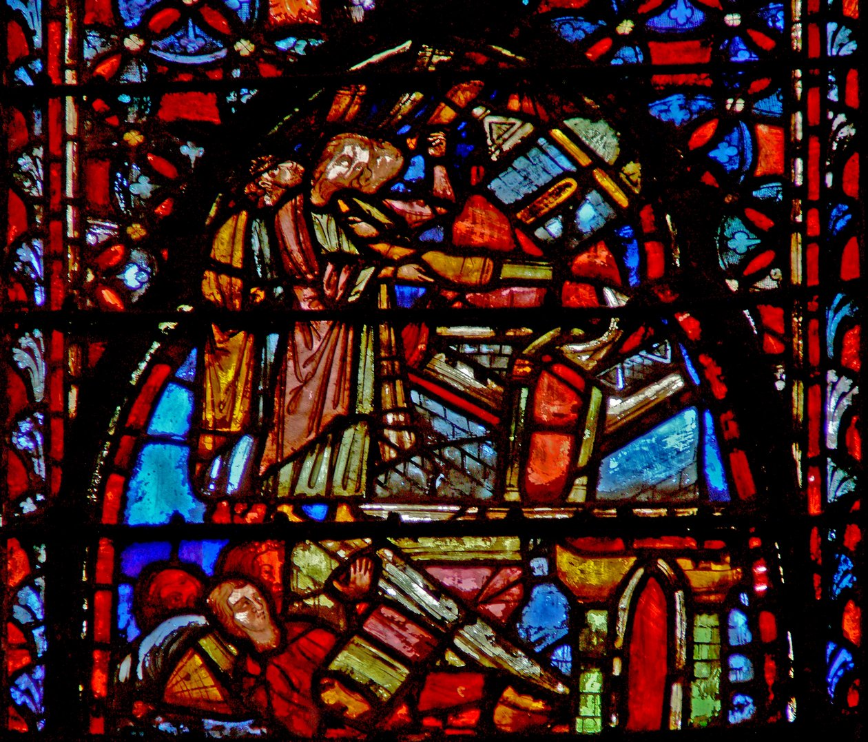 Window w4 the Fall of Jericho Josh VI 20 af French School