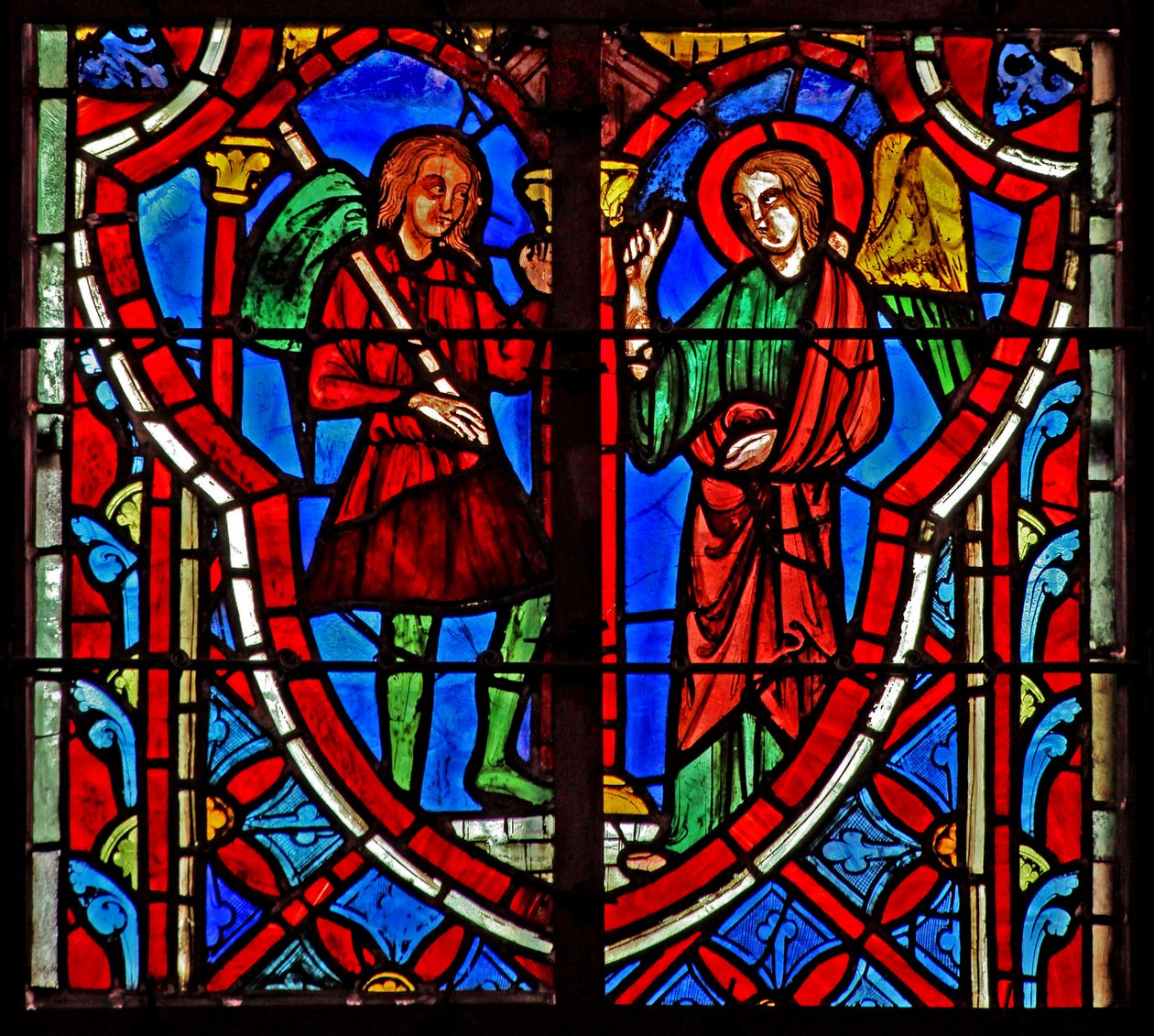 Vindue w5 Gideon møder og engel. Dommer VI 11 af French School