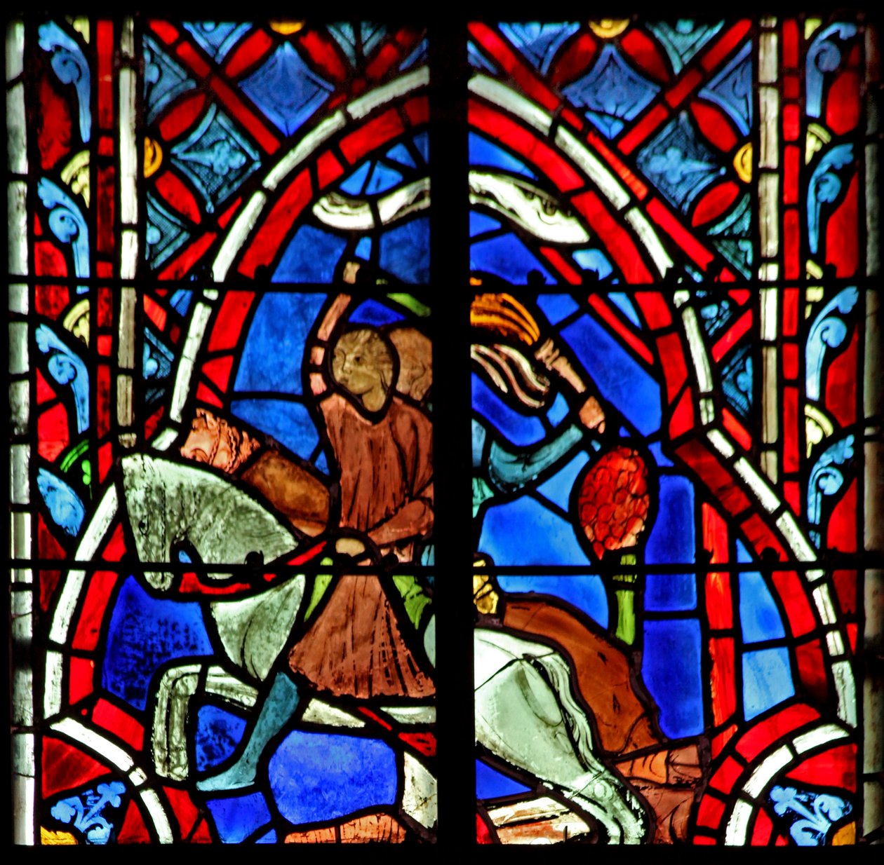 Vindue w5 straffen for embedsmændene i Sukkot. Dommerne VIII 1-17 af French School