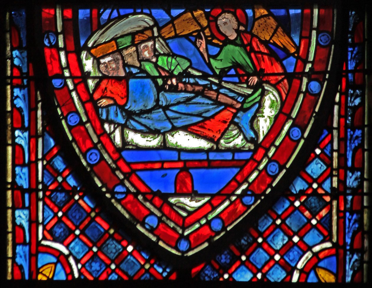 Window w7 the Magi - advaret i en drøm af French School