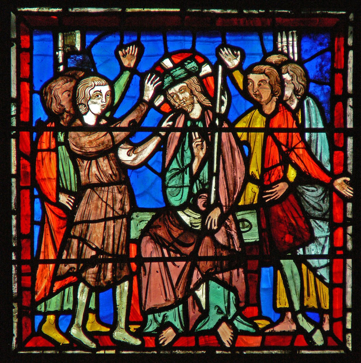 Vindue w8 the Crowning with thorns af French School