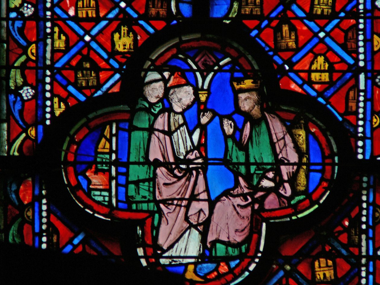 Vindue w9R Magikere før Nebukadnezar. Dan II 2 af French School