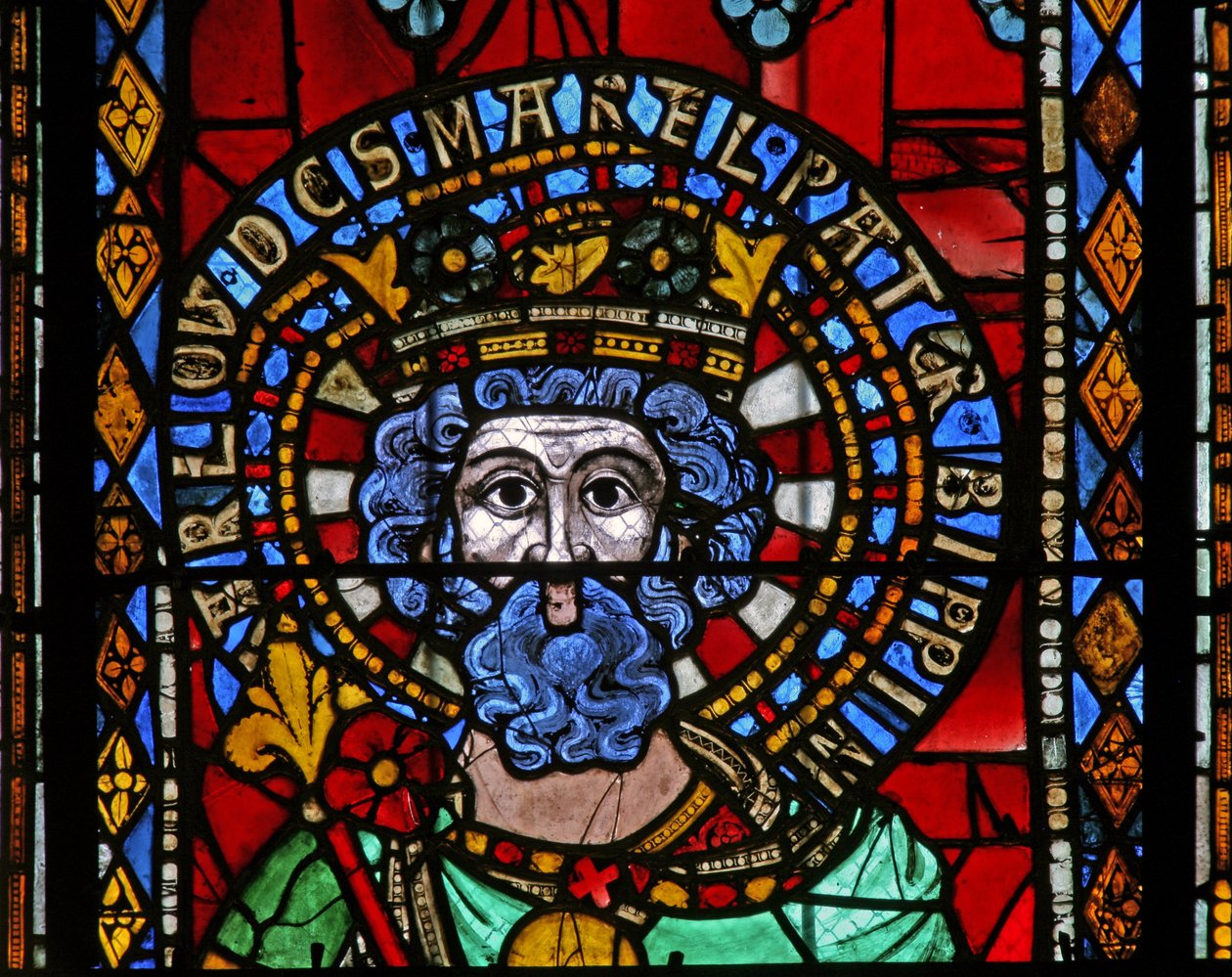 Vindue w9 forestillende Charles Martel af French School