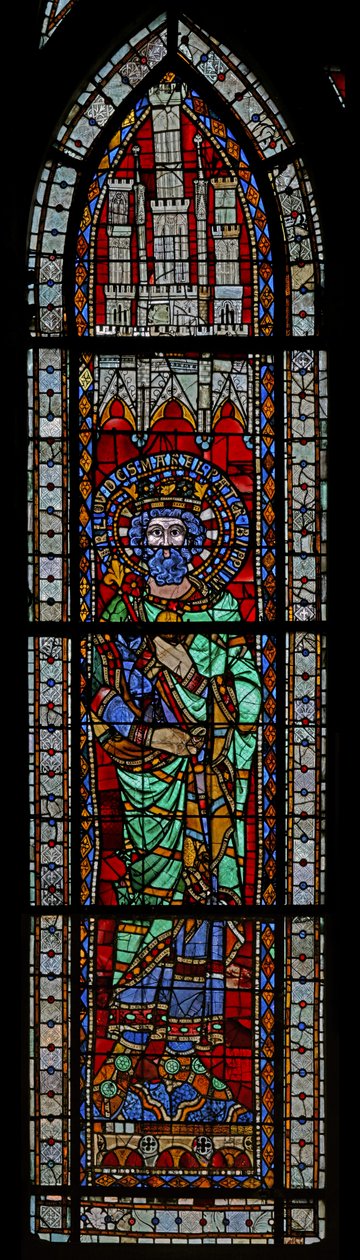 Vindue w9 forestillende Charles Martel af French School