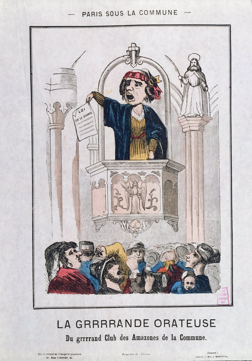 Kvindeklub under Kommunen, 1871 af French School
