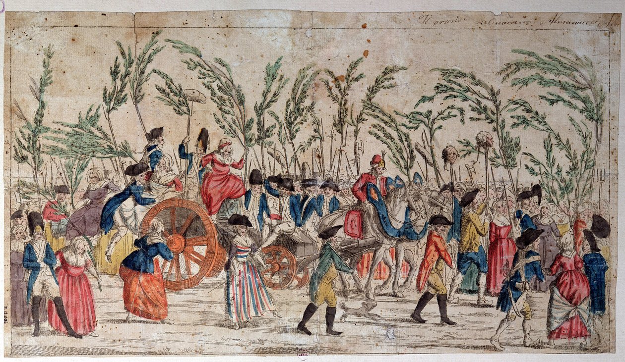 Kvindemarch på Versailles 5. oktober af French School
