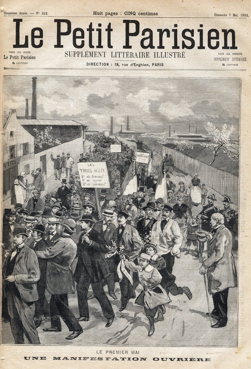 Arbejderdemonstration den 1. maj af French School